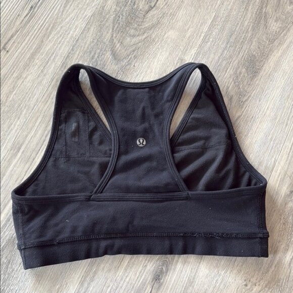 🏴 lululemon athletica Black Medium-Support Sports Bra - Picture 1 of 7